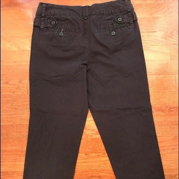 WOMENS NORMA KAMALI BLACK CAPRI PANTS SUMMER YOGA SIZE 4 NYC DESIGNER - Picture 2 of 4